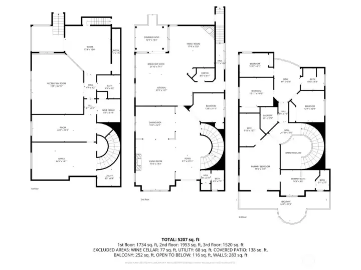 Floor plan of home