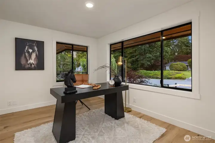Office is directly off of entrance, provides oversized windows for ample light.