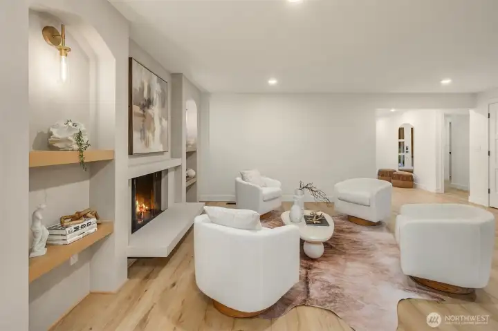 Formal living room looking into entry