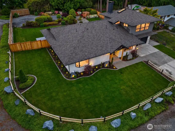 Stunningly beautiful corner lot