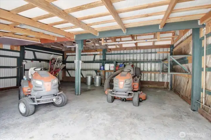 Covered equipment shed (1 of 2)