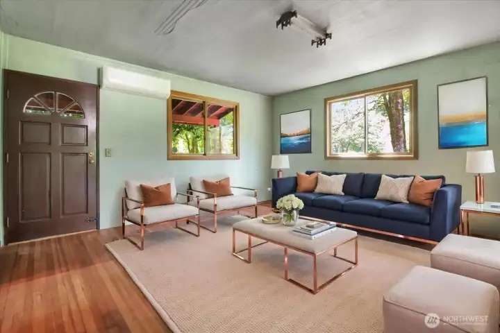 Virtually Staged Living room