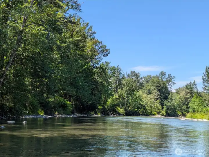 River abutting deeded land