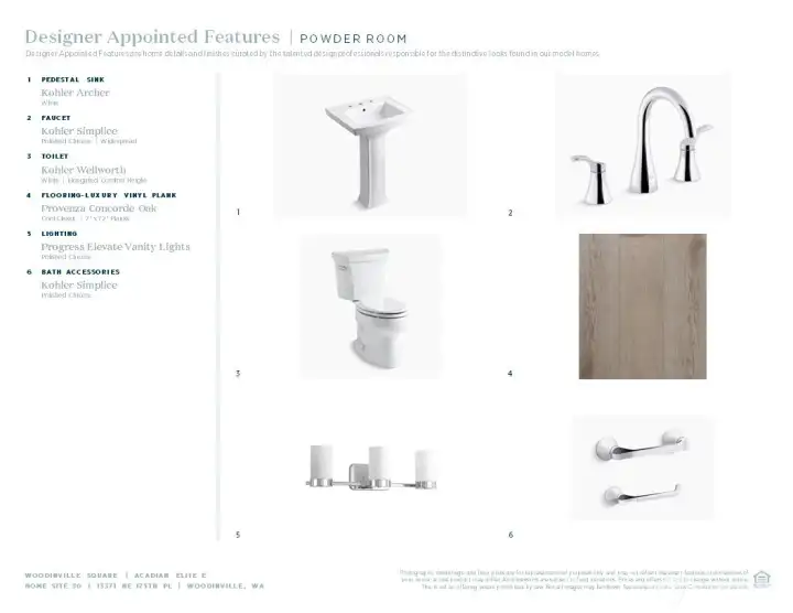 Designer appointed interior selections Designer appointed interior selections