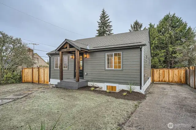 Studs up remodel, new siding and roof.
