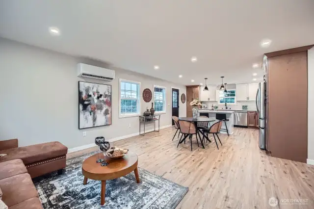 Spacious open living area