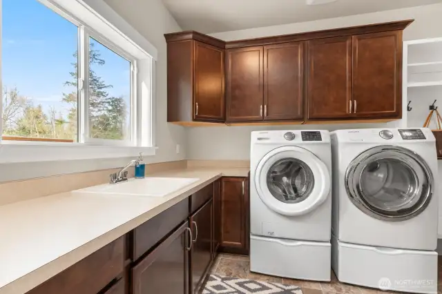 Utility room with sink and cabinents