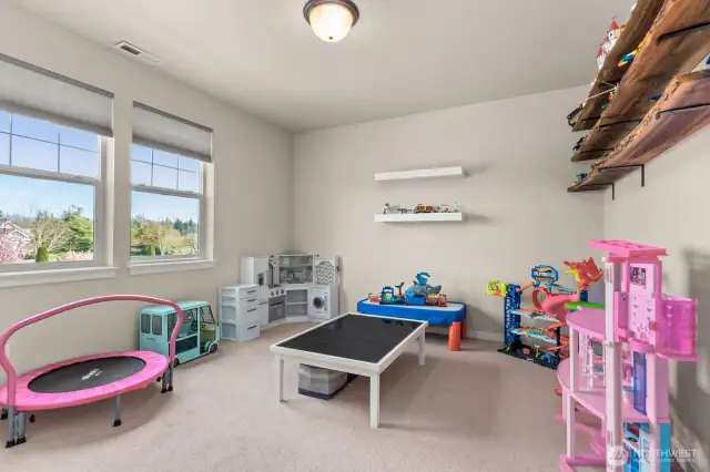 Fourth Bedroom currently set up as a play room