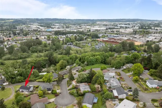 Kent Station/Historic Downtown Aerial