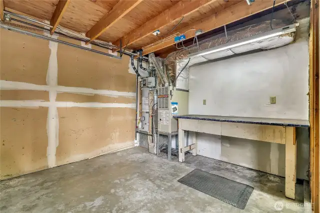 Garage storage area.