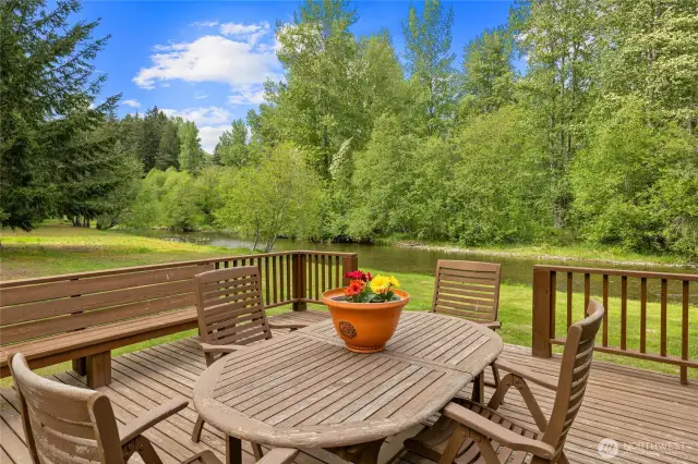 Patio dining area