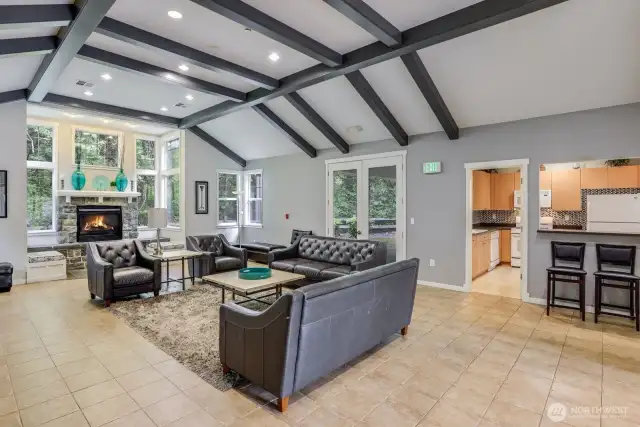Includes outdoor space, basketball court and full kitchen!