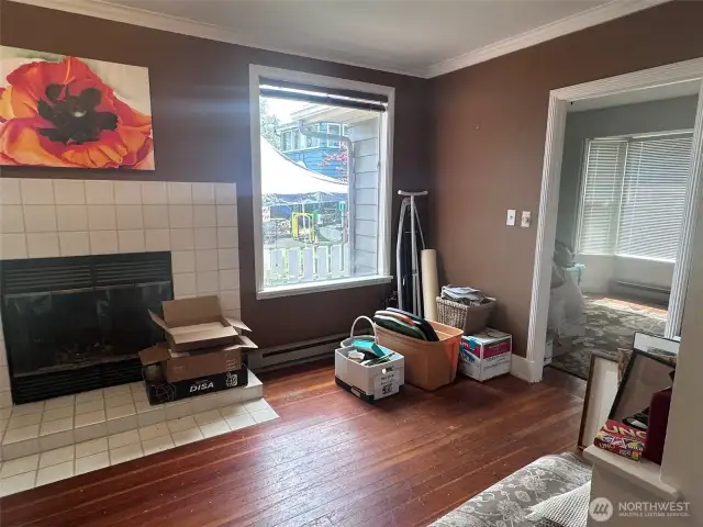 Through to one bedroom.