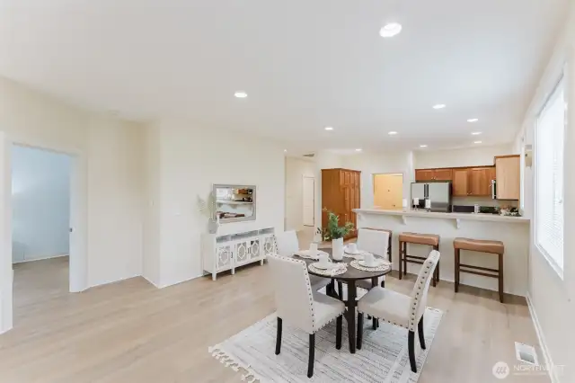 The entire home has new LVP flooring for a seamless look and easy care.