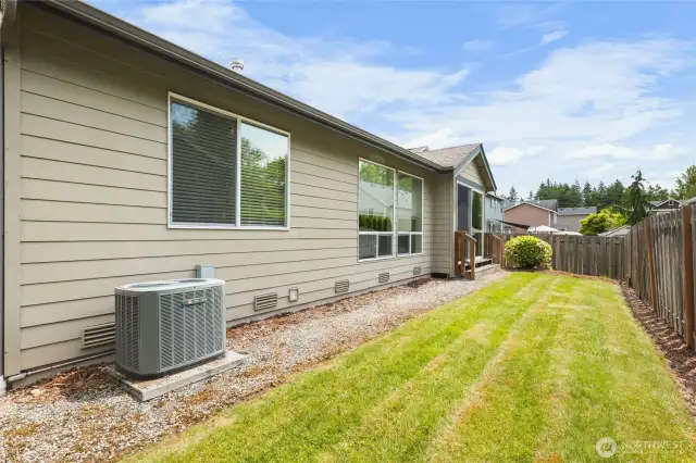 Extended backyard