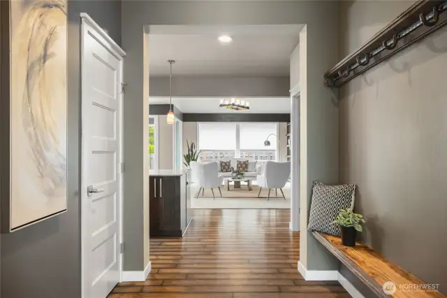 Welcoming entry with clean lines, updated finishes, and an inviting atmosphere that sets the tone for the rest of the home.