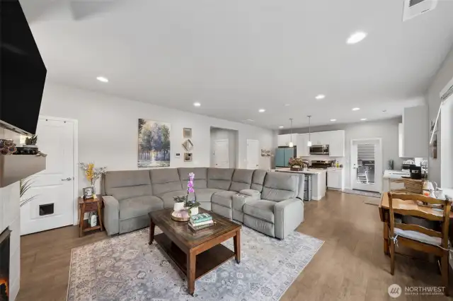 Watch the Children while you Cook, with access to the covered patio.