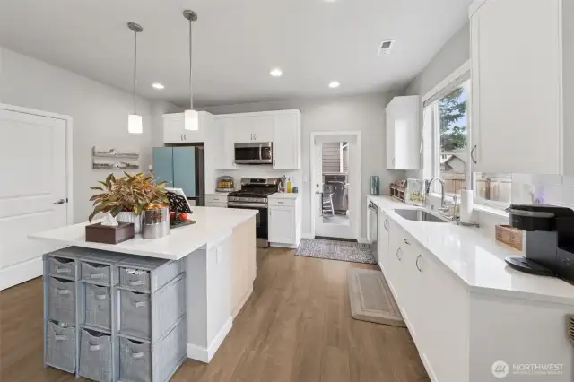 Pantry off to the left