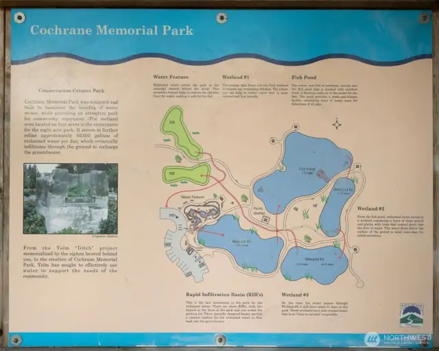 8 Acre adjacent Cochrane Memorial Park with entrance from the community