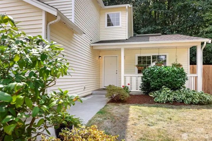 A welcoming covered front porch.