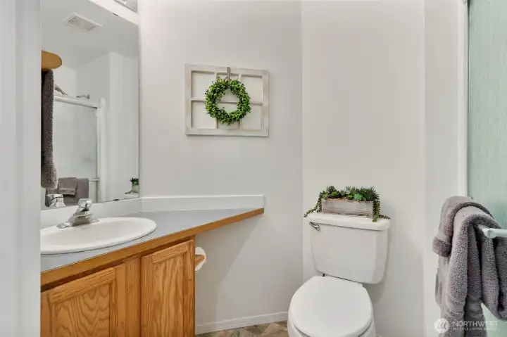 3/4 bath on Main Floor near the 4th Bedroom/Den-Office