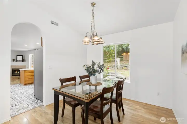 Formal dining area