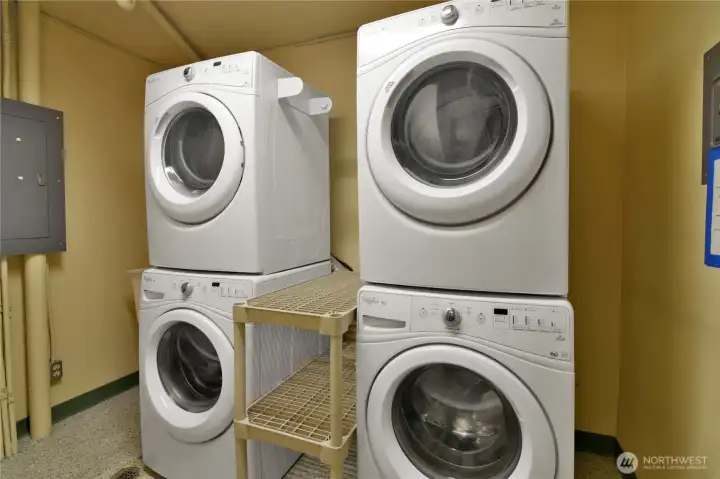 FREE communal laundry just across the hall