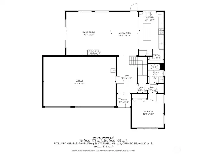 Main level floor plan