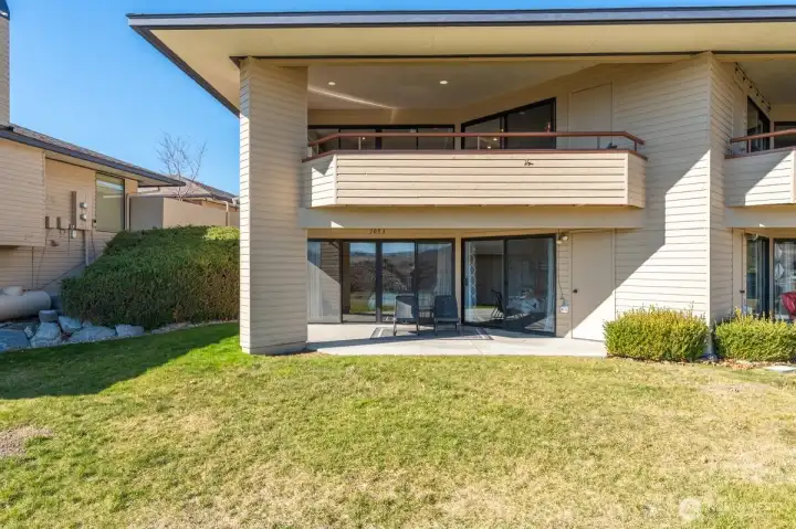 Enjoy lake views from upper & lower private decks