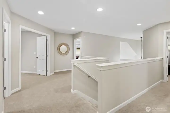 Upstairs Landing leading to primary bedroom
