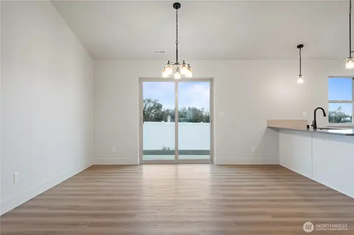 Dining Area With LVP Flooring