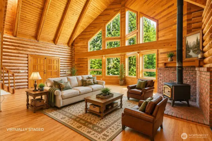 VIRTUALLY STAGED Living Room