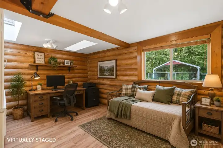VIRTUALLY STAGED Bedroom #2 / Office