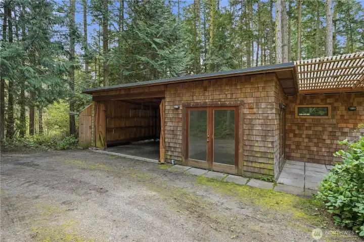 Carport with bonus room