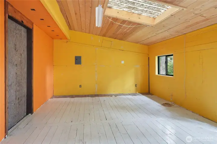 Lasted used as a pottery studio