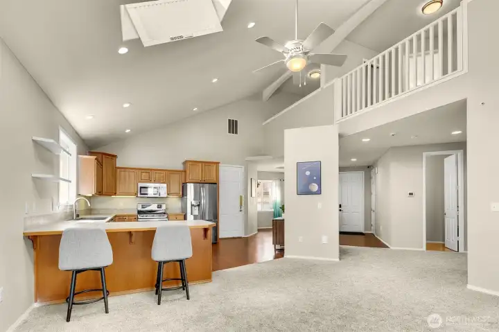 Completely Open Design with Vaulted Ceilings