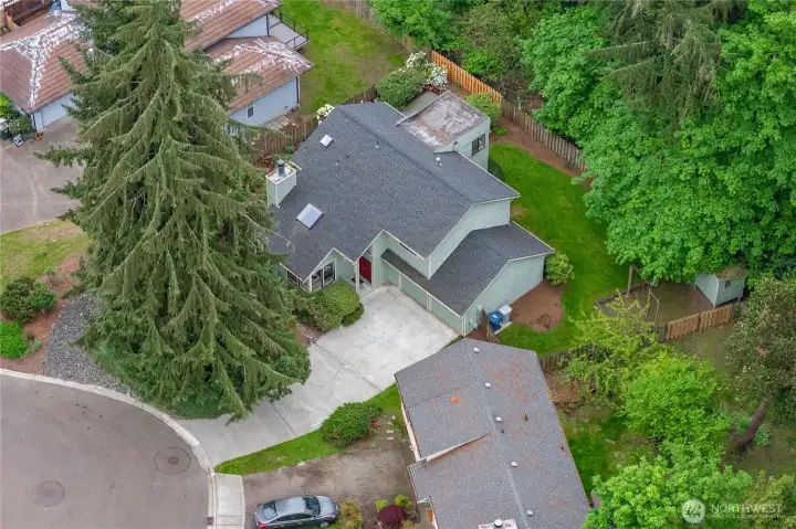 Home backs to greenspace of West Fenwick Park. The park is 27.3 acres and features a vibrant playground inspired by the board game Chutes and Ladders. Recently renovated and wide open space.