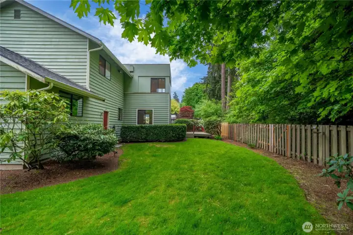 Mature landscaping and well maintained. Home backs to green space.