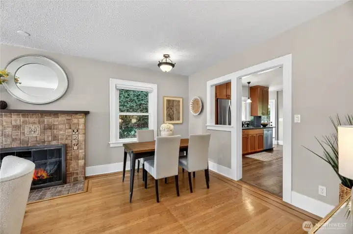 Room for dining in living room