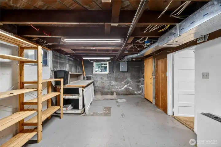 Access to backyard from this additional space in the basement