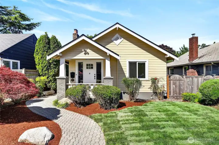 Freshly landscaped