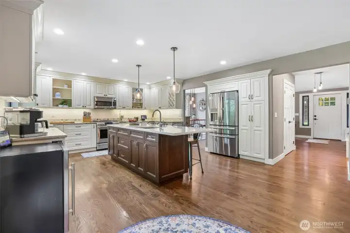 Large island and all appliances are included