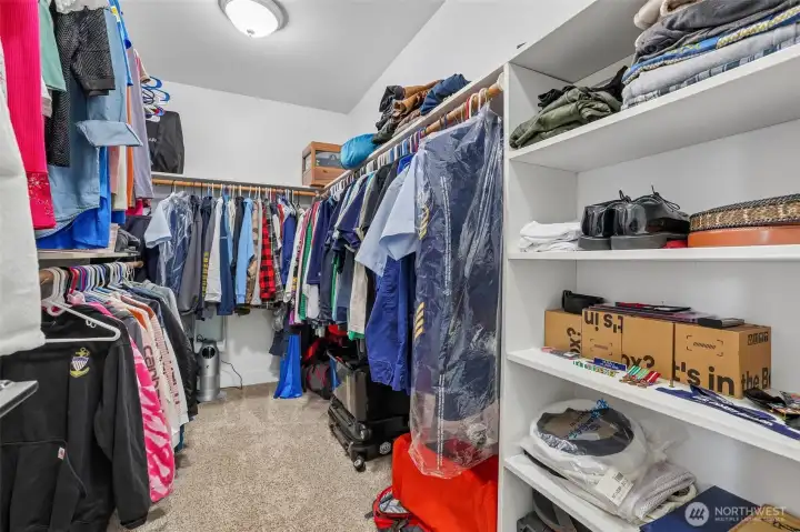 Primary walk in closet
