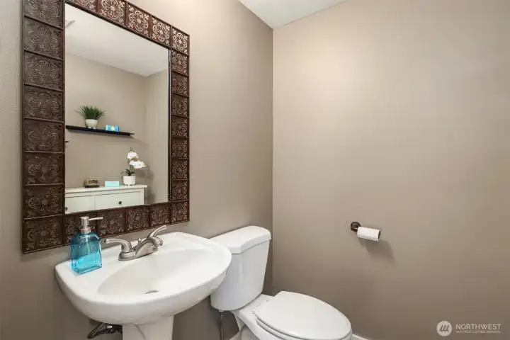 Main floor powder room.