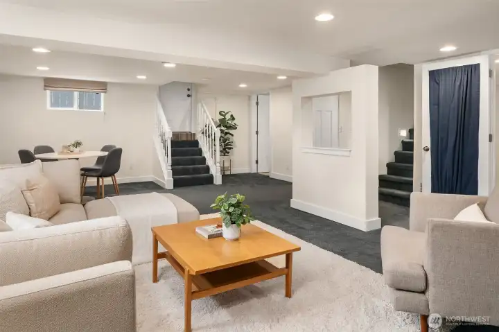 Fully finished spacious basement with 2nd living room, bedroom, bath and huge laundry room with access outside too. Fully finished spacious basement with 2nd living room, bedroom, bath and huge laundry room with access outside too.