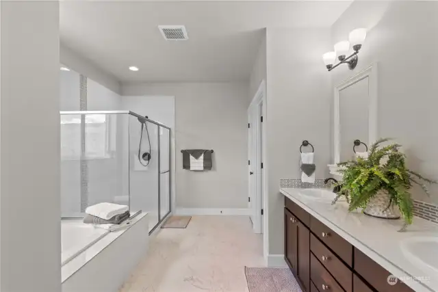 Primary Bath with nice sized Shower