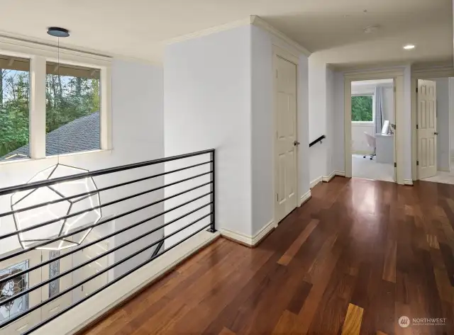 Upper level foyer looking toward bedroom 1.