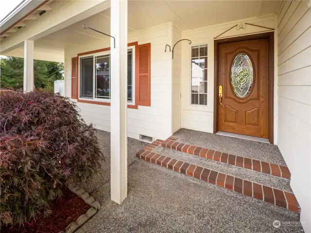 Inviting porch