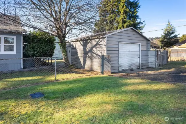 ENCLOSED CARPORT/ GARAGE