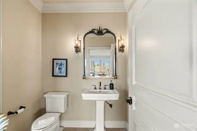 Main floor powder room.